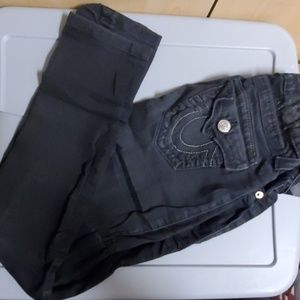 True Religion black skinny jeans